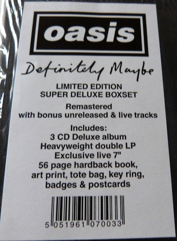 【限定品】Limited Edition Definitely Maybe 7” Oasis - Limited Edition Definitely Maybe 7” Singles Box Set