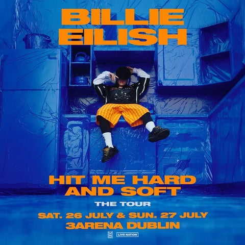 BILLIE EILISH COACH ,SAT 26th & SUN 27th JULY 2025  @ 3ARENA DUBLIN