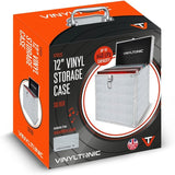 "12" LP Vinyl Record Storage Case with Universal Cleaning Cloth