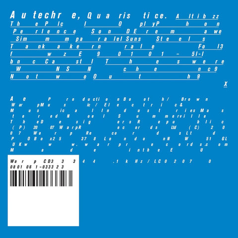 AUTECHRE - QUARISTICE [VINYL]