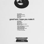 ANDY WHITE - GOOD LUCK I HOPE YOU MAKE IT