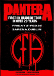 PANTERA COACH - FRIDAY - 21 - FEB - 25 @ 3ARENA, DUBLIN