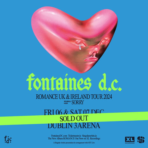 FONTAINES DC COACH - FRI 6th & SAT 7th DEC 2024 @ 3 ARENA, DUBLIN