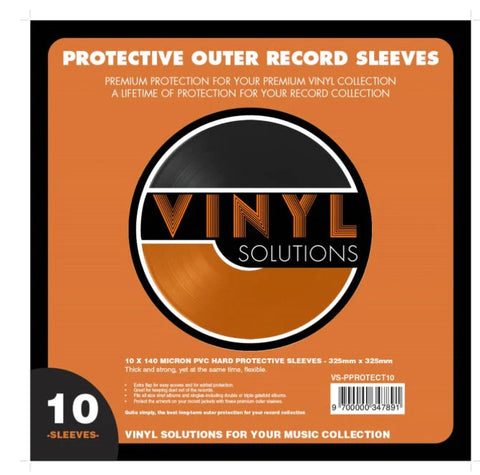 PVC PREMIUM PROTECTIVE OUTER RECORD SLEEVES ( X 10 PACK )