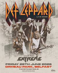DEF LEPPARD COACH  - FRIDAY 26 JUNE 26 @ ORMEAU PARK ,BELFAST