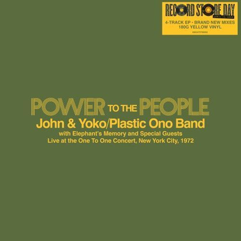 JOHN AND YOKO / PLASTIC ONO BAND - POWER TO THE PEOPLE: LIVE AT THE ONE TO ONE CONCERT (1972) [VINYL]