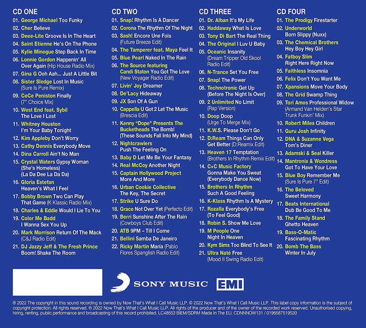 NOW PRESENTS: THAT'S WHAT I CALL 90S: DANCEFLOOR [CD] – Cool Discs Music