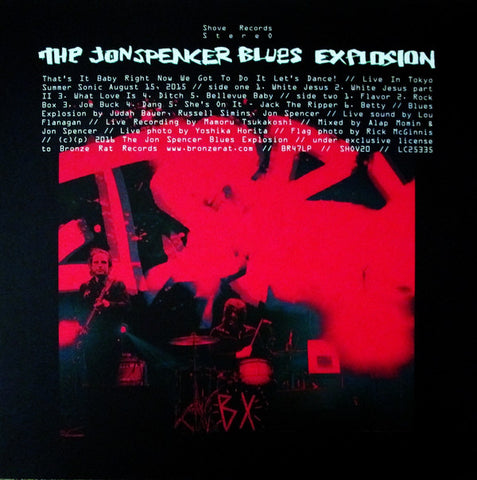 The Jon Spencer Blues Explosion ‎– That's It Baby Right Now We Got To Do It Let's Dance! [VINYL]
