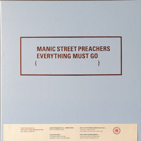 Manic Street Preachers ‎– Everything Must Go [BOX SET]