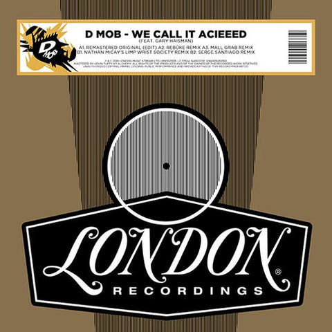 D-Mob - We Call It Acieeed (Remixes) [VINYL]