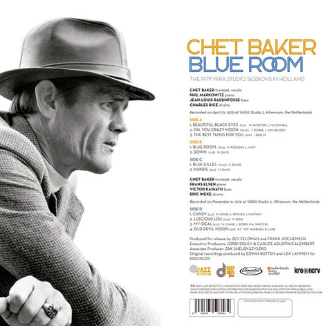 CHET BAKER - BLUE ROOM: THE 1979 VARA STUDIO SESSIONS IN HOLLAND [VINYL]