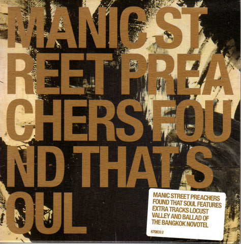 Manic Street Preachers – Found That Soul [CD]